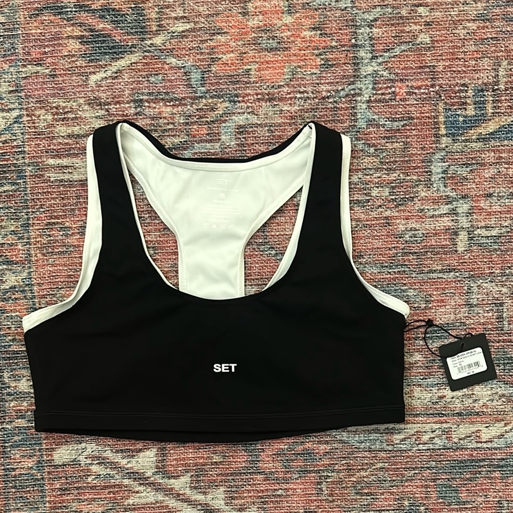 SET Active SPORTBODY Sporty Gym Bra - Onyx